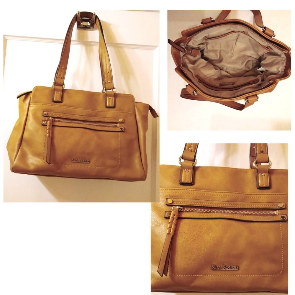 Satchel Cognac Shoulder Handbag